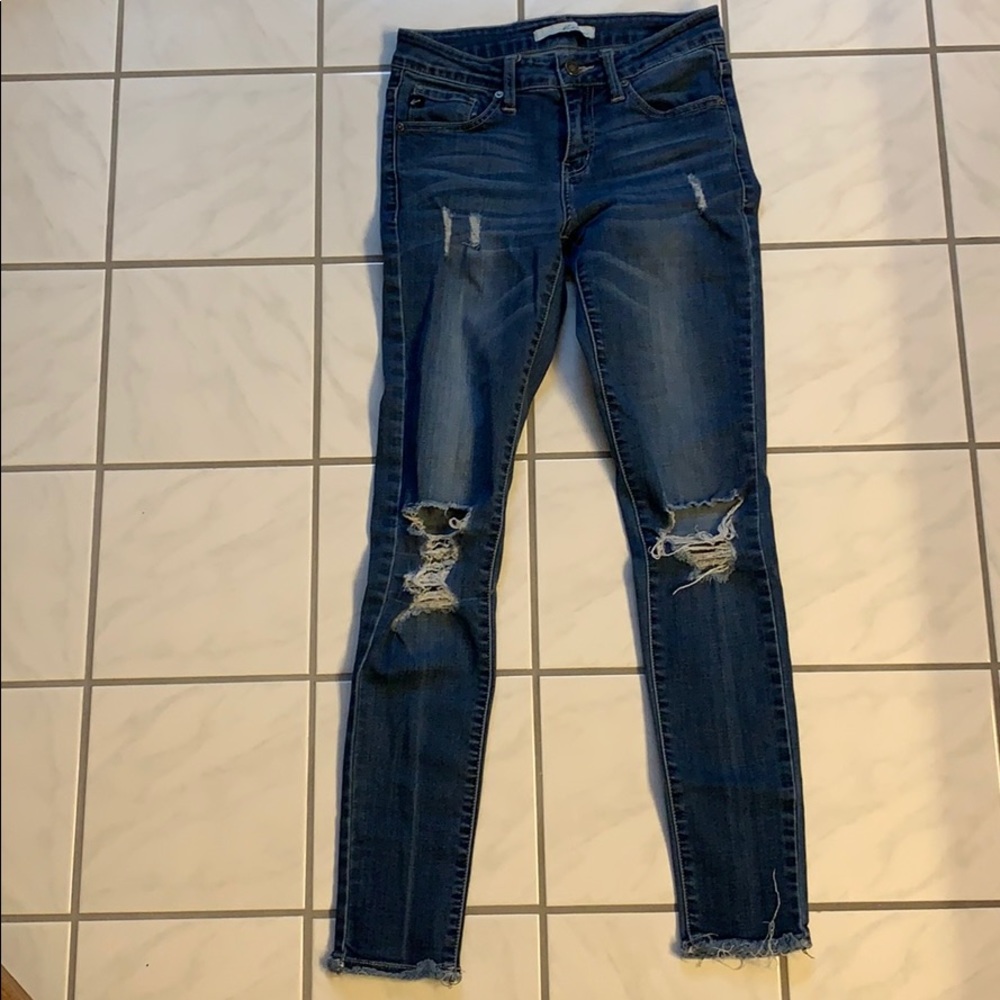 Kancan distressed skinny jeans